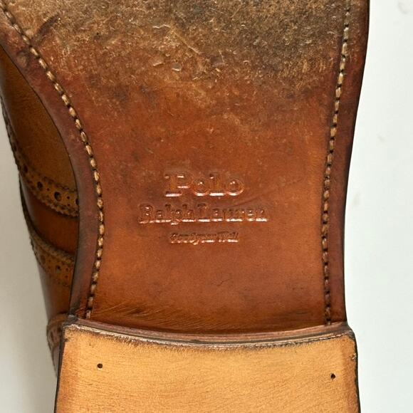 NEW HEELS Polo Ralph Lauren Brenton Wingtip Derby Goodyear Welt Made in Spain 12 main image 11